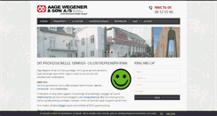 Desktop Screenshot of aage-wegener.dk