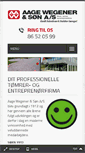 Mobile Screenshot of aage-wegener.dk